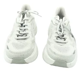 Hoka One One Bondi 9 Women's Size 8.5 B Running Shoes White / Sandstone 1162012