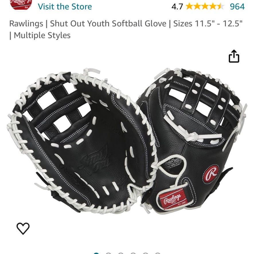 Rawlings All Leather Youth Softball Glove