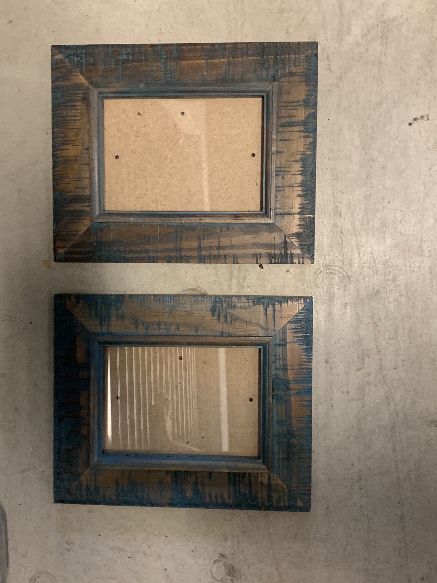 Unique wooden photo frames set