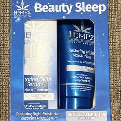 NEW Beauty Sleep Hempz Moisturizer and Night Serum