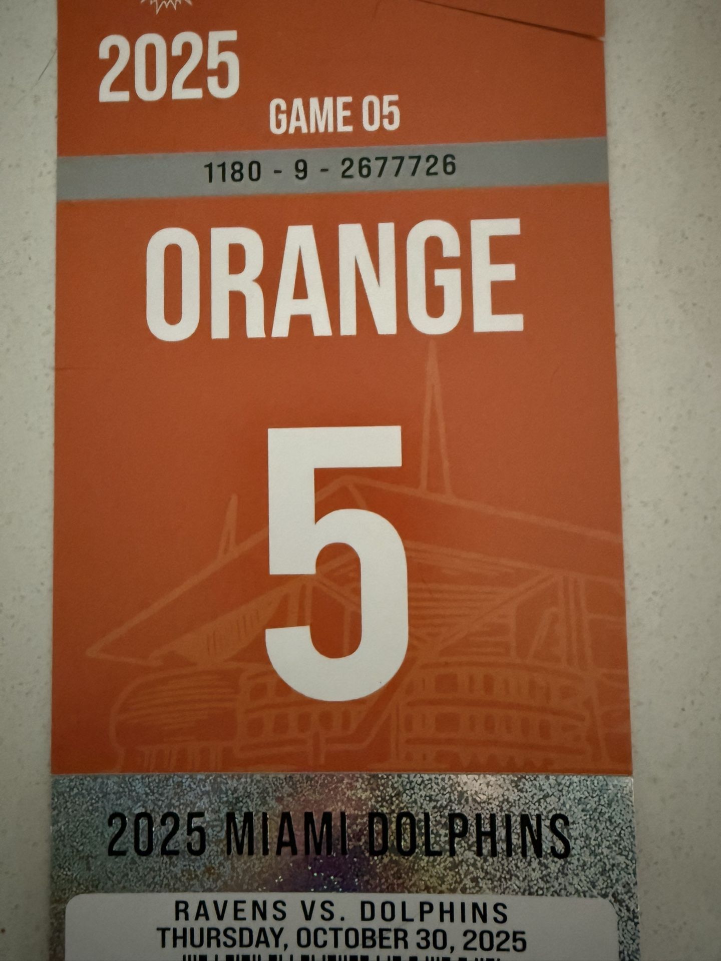 Miami Dolphins Vs Ravens Orange Parking