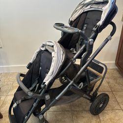 UPPAbaby Vista Stroller Bundle - Complete Set with Bassinet, PiggyBack & Accessories
