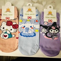 Hello Kitty Or Stitch Socks