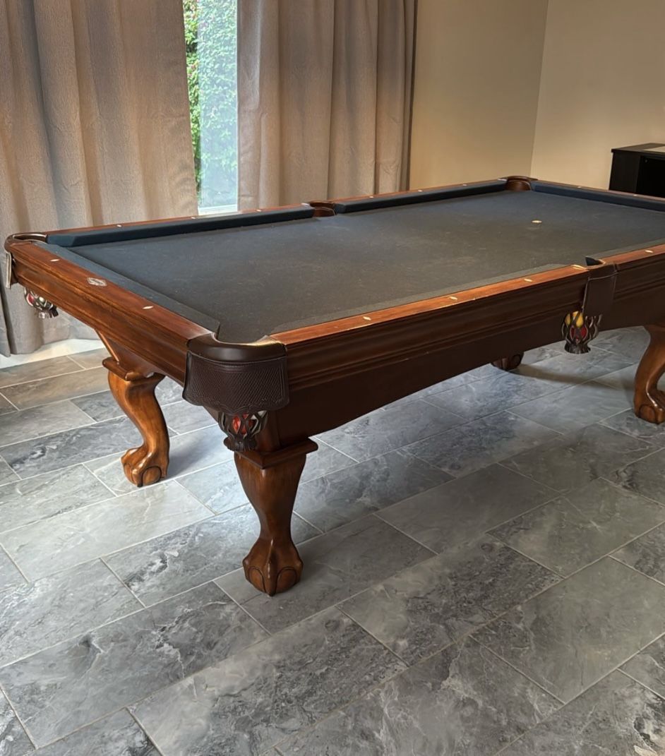 8’ Brunswick Pool Table - Delivered & Installed