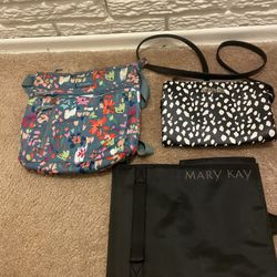 Bundle of 3 bags Vera Bradley , Kenneth Cole Reaction and Mary Kay