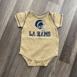 Rams Baby Onesie Size 3-6 Months