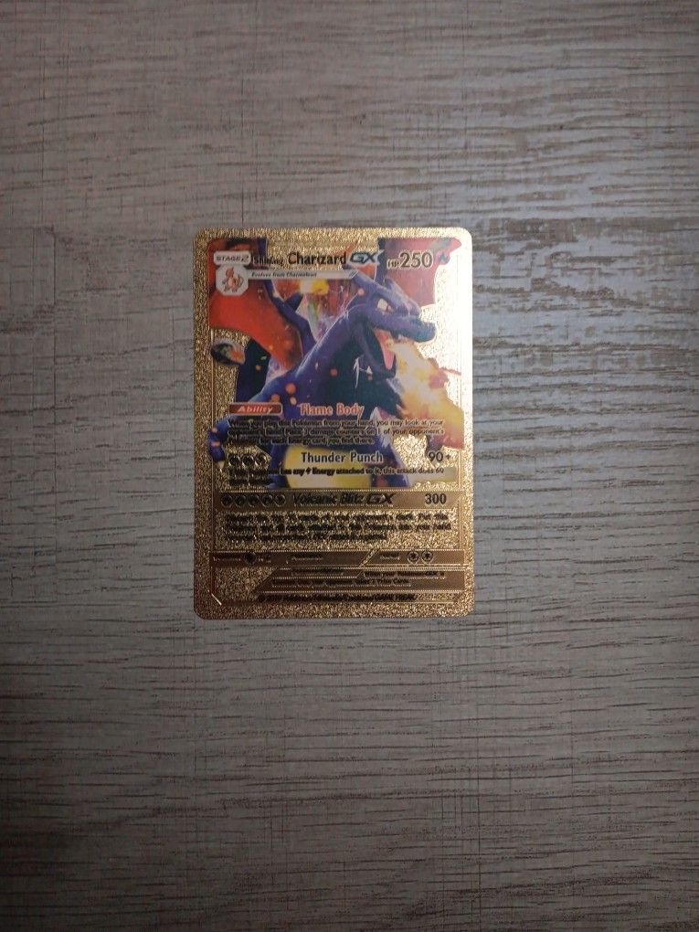 Golden Chardazrd Pokemon Card