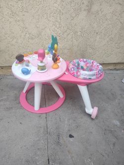 BRIGHT STARTS AROUND WE GO 2-IN-1 WALK AROUND BABY ACTIVITY CENTER