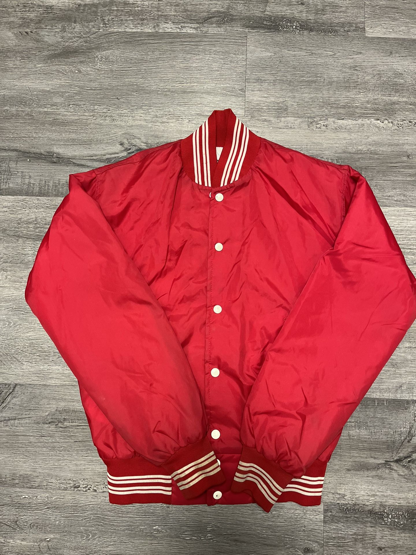 VINTAGE West Wind Jacket Men S Red White Quilted Puffer Bomber Coaches USA 90s