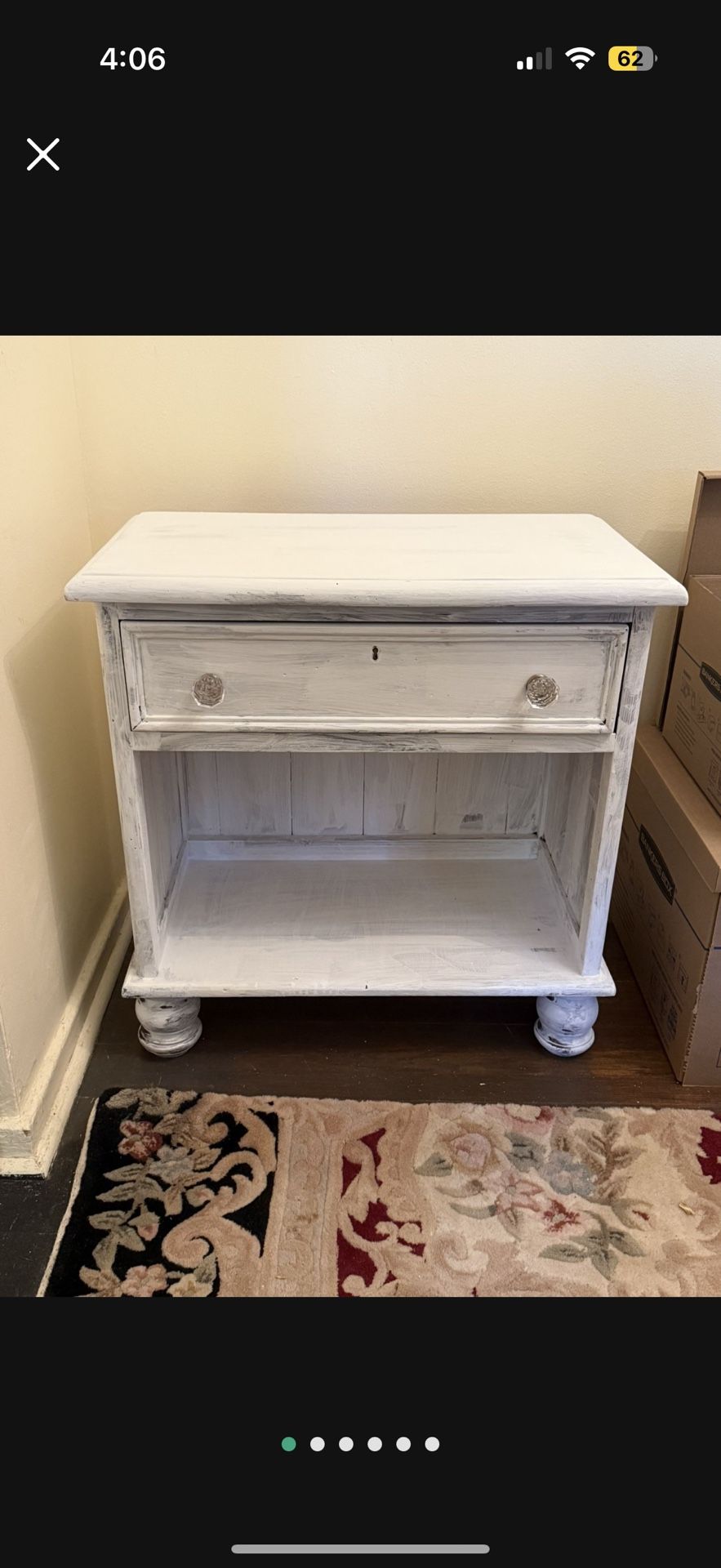 Shabby Chic End Table/ Nightstand 
