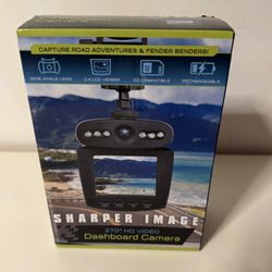 Sharper Image Dash Cam 270 Degree HD Video Audio Dashboard Camera NEW