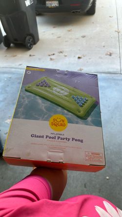 Giant pool party pong inflatable