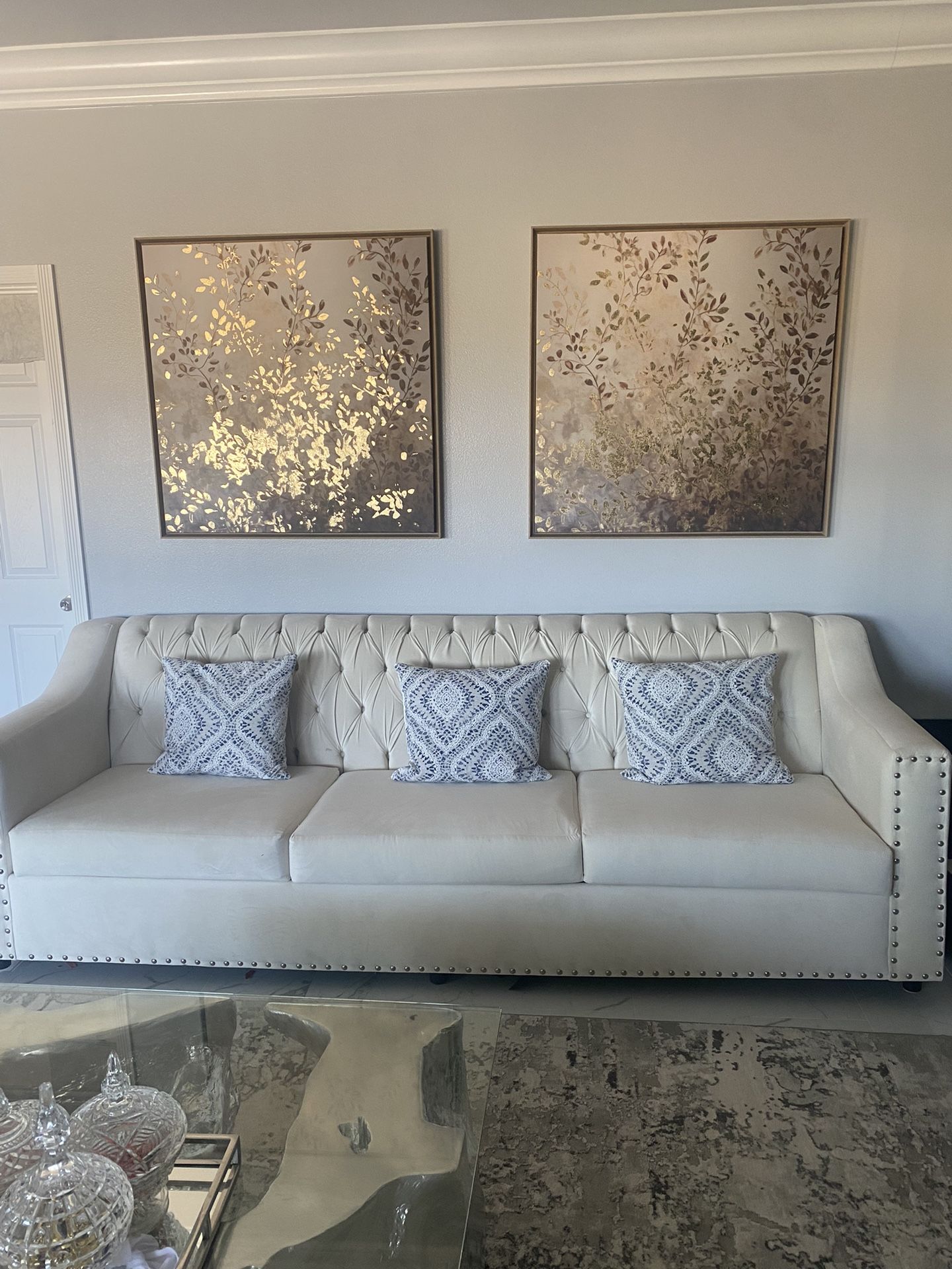 Extra Long Sofa/couch Set Of 2