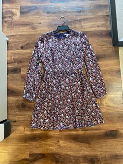 Forever 21 brand Floral Long Sleeve Mini Dress