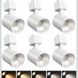 LED Track Lighting Heads J Type 6 Pack Dimmable White Ceiling Spot Lights