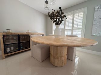 60” Round Dining Table – Nadeau Furniture