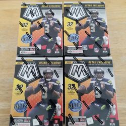 2021 Panini Mosaic Football Fanatics Exclusive NFL Blaster Box Lot of 4!