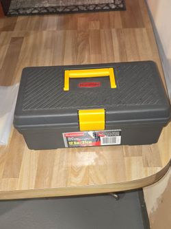 Rubbermaid 12.5 Inch Plastic Tool Box