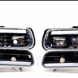 HEADLIGHTS FOR 99-02 SILVERRADO SUBURBAN LED 