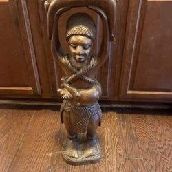 Wooden Hand Carved Statue 