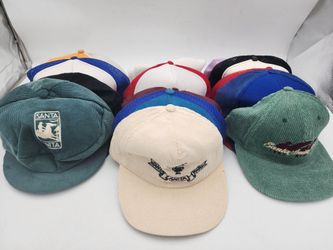 Lot of 14 Snapback Hats Adult Various Designs