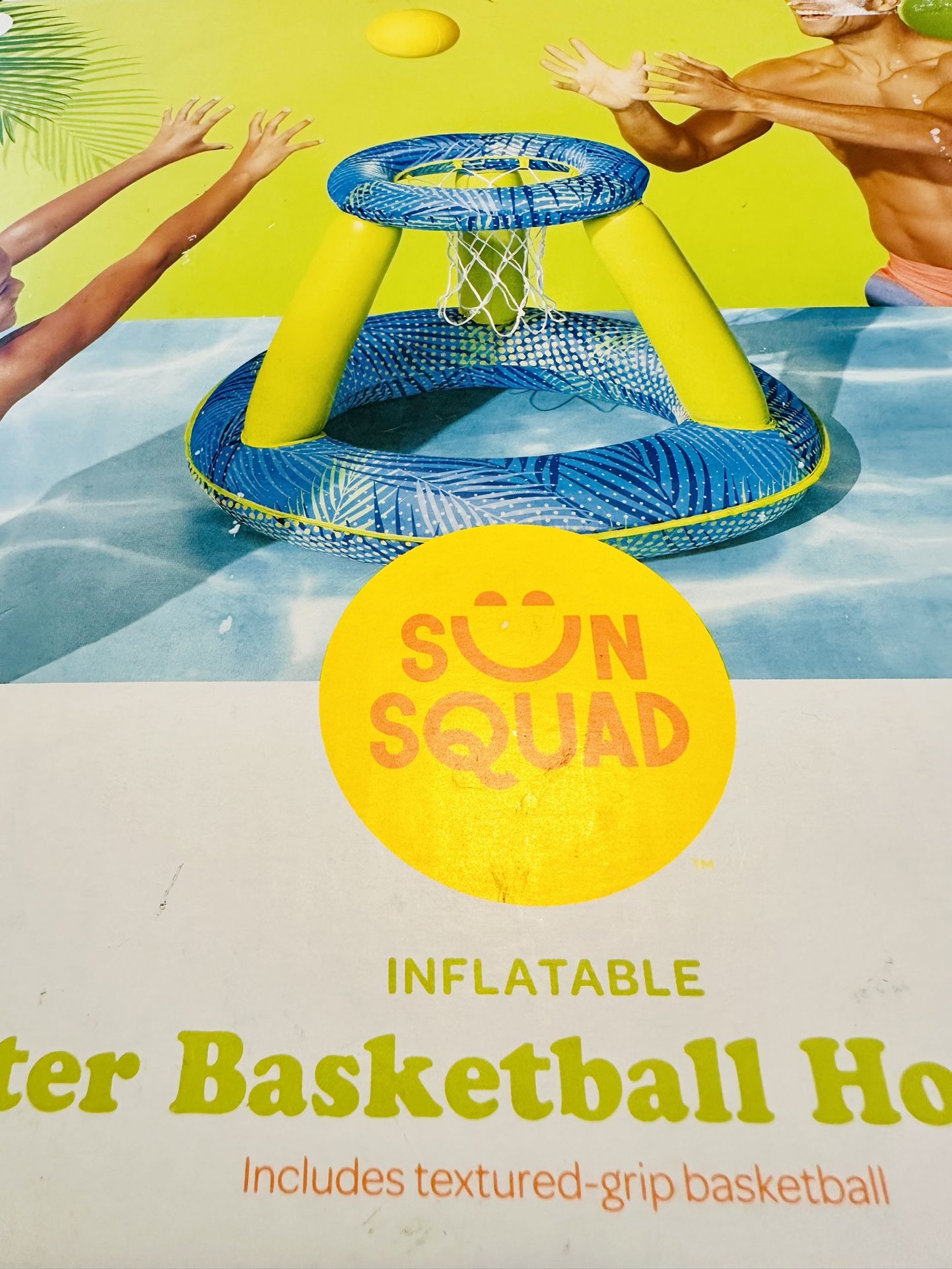 Pool  Inflatable Water Basketball Hoop Set NEW