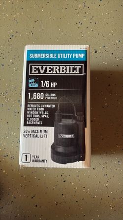 Submersible water pump