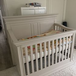Beige Baby Crib