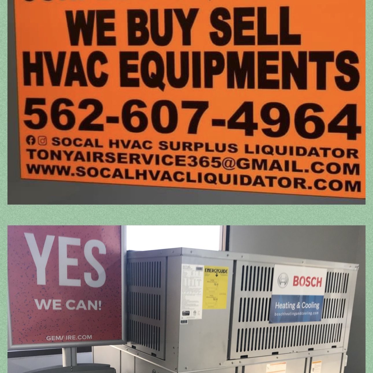 5 Ton Bosch 19 Seer Inverter Compressor Heat Pump Package Unit BRB-60HWD1N1- M19 (4) units in stock $7000 each for Sale in Chino Hills, CA - OfferUp