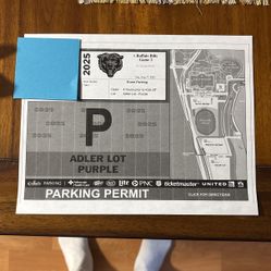 Chicago Bears Parking Pass