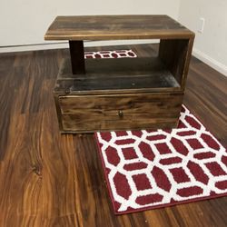 Wood nightstand