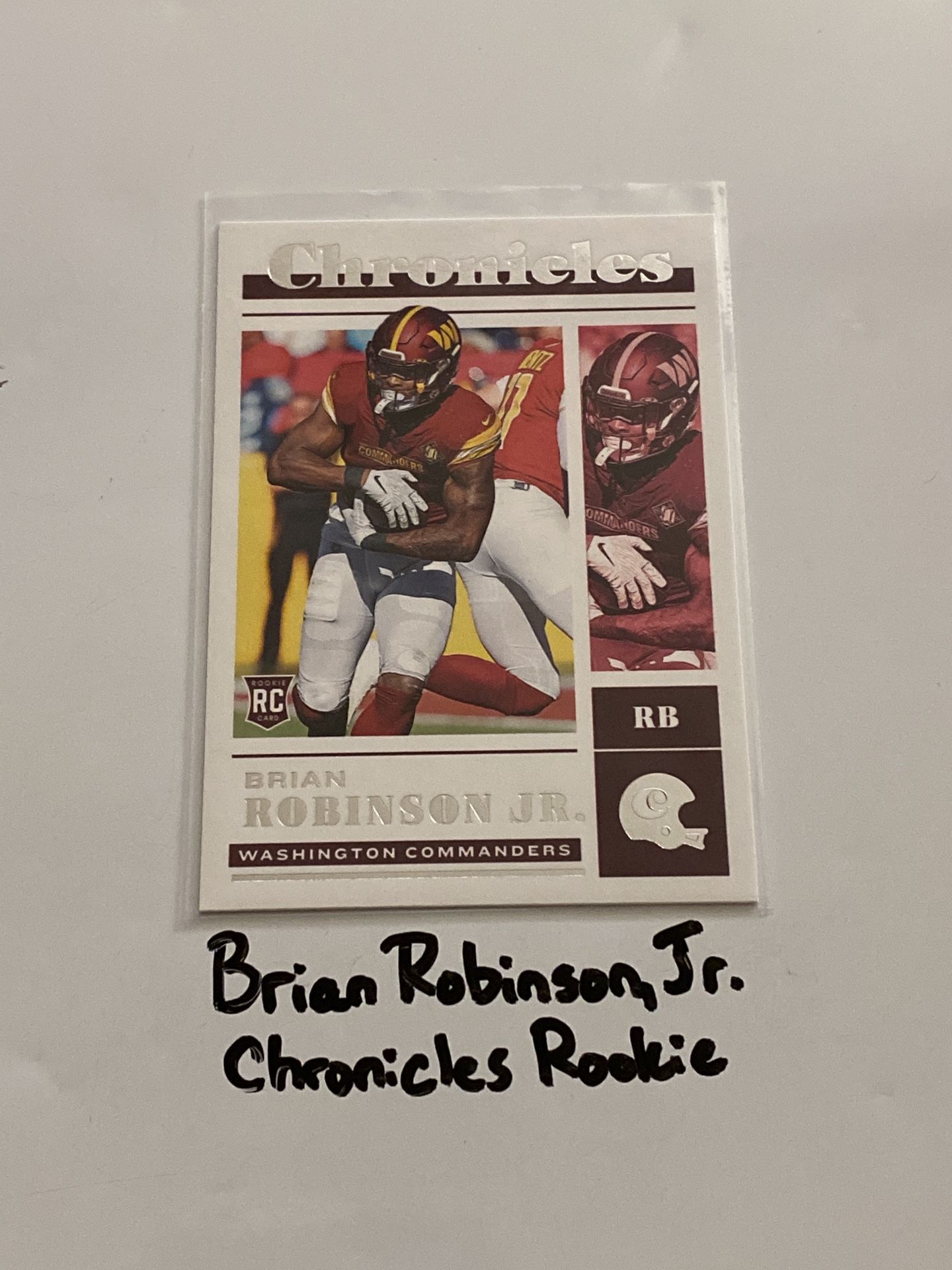 Brian Robinson,Jr. San Francisco 49ers RB Chronicles Rookie Card.