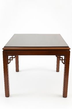 Drexel Heritage Chippendale Burled Mahogany End Table