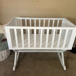 White Wooden Cradle 