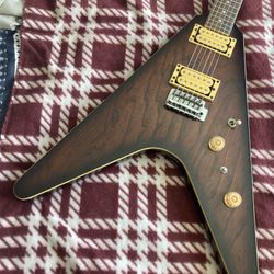 Vintage Flying V Guitar Ash