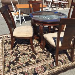 Dining Table w/Four Chairs- Glass NOT Included