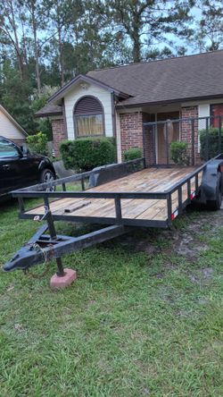 Utility trailer double axle heavy duty