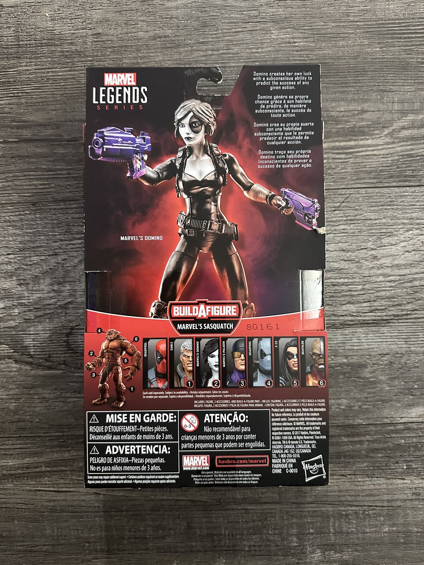 Profile: Marvel Legends Domino Marvel Legends Domino Figure Sasquatch Wave 