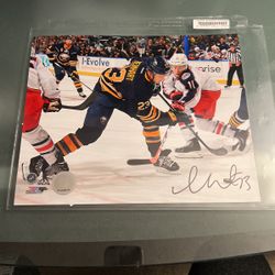 Sam Reinhart Autographed Buffalo Sabres Photo 