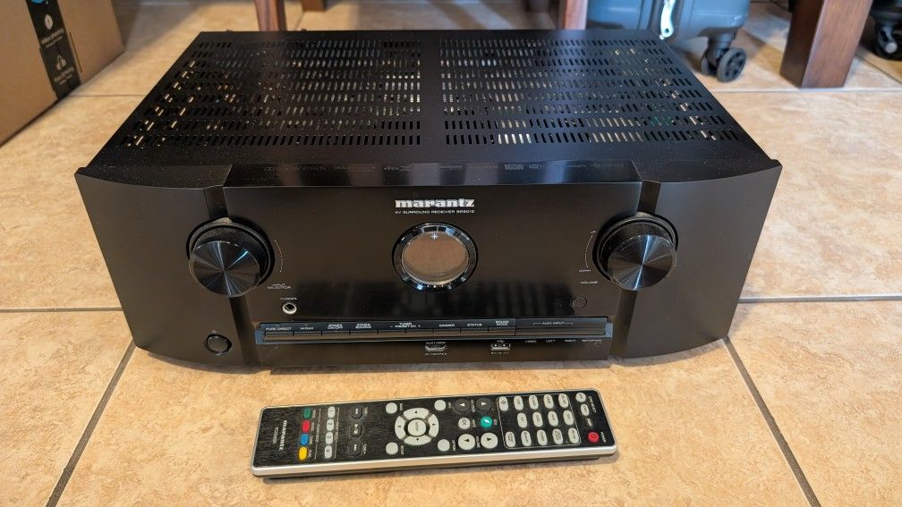 Marantz SR5012
7.2-channel home theater receiver with Wi-Fi®, Dolby Atmos®. DTS:X, and HEOS