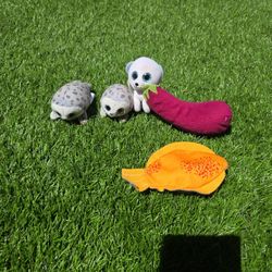 Small Stuffed Animals And Food.