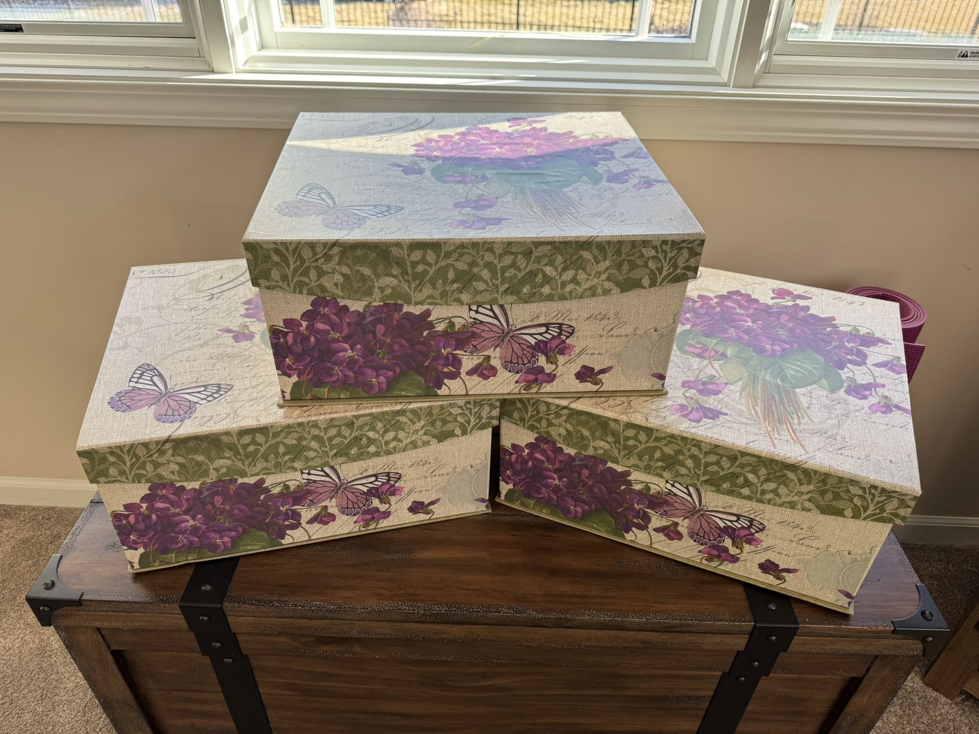 3 Decorative Boxes For Storage Or A Gift