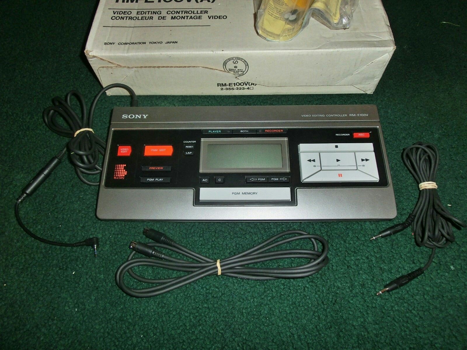 SONY Editor RME100V Analog Video Editing Controller Camcorder Betamax