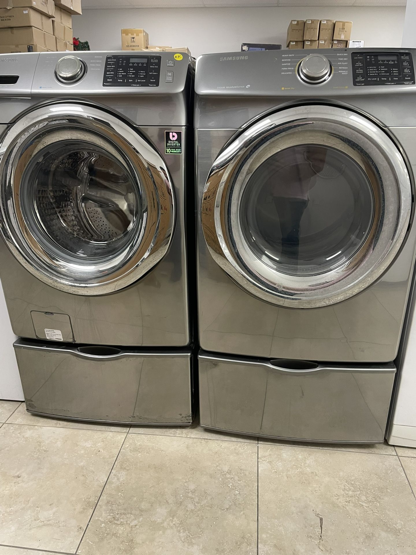 Samsung Front Loader Washer and Dryer SET Lavadora y Secadora