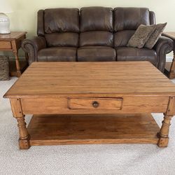 Coffee Table, 2 Lamp Tables 