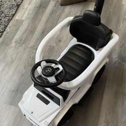 Outdoor Stroller Mercedes G-Wagon for Toddlers 1 to 3 Years Old with Music, Horn Sounds, and Handle,