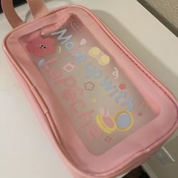 Girls  pink make up bag 