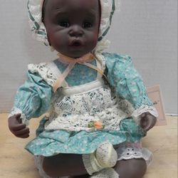 NEW IN BOX - PORCELAIN DOLL WITH COA & TAGS