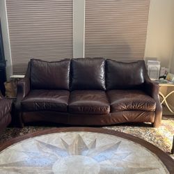 Two Leather sofas