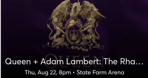 Pair of floor seats for Queen - Row J